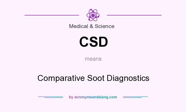 What does CSD mean? It stands for Comparative Soot Diagnostics