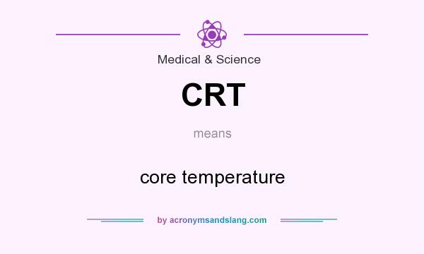 What does CRT mean? It stands for core temperature