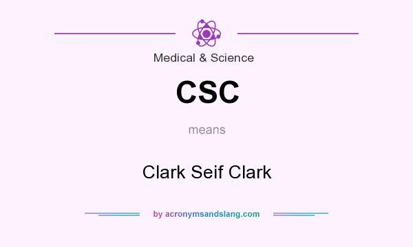 What does CSC mean? It stands for Clark Seif Clark
