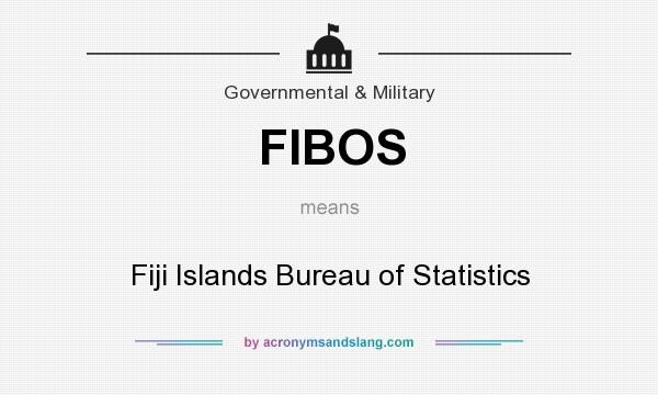 What does FIBOS mean? It stands for Fiji Islands Bureau of Statistics
