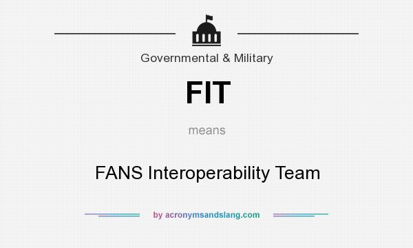 What does FIT mean? It stands for FANS Interoperability Team