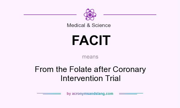 What does FACIT mean? It stands for From the Folate after Coronary Intervention Trial