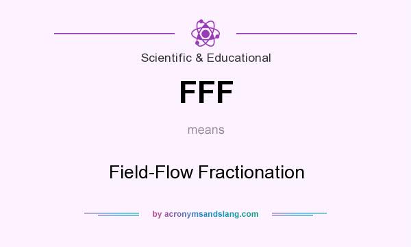 What does FFF mean? It stands for Field-Flow Fractionation