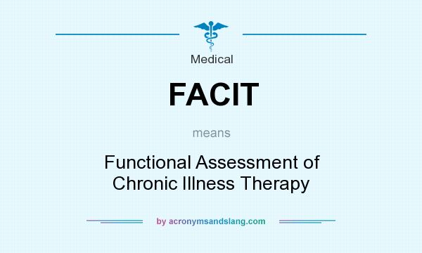 What does FACIT mean? It stands for Functional Assessment of Chronic Illness Therapy
