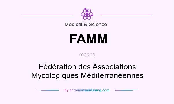 What does FAMM mean? It stands for Fédération des Associations Mycologiques Méditerranéennes