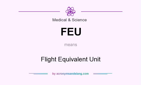 What does FEU mean? It stands for Flight Equivalent Unit