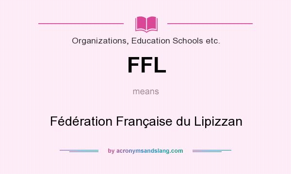 What does FFL mean? It stands for Fédération Française du Lipizzan