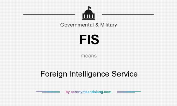 What does FIS mean? It stands for Foreign Intelligence Service