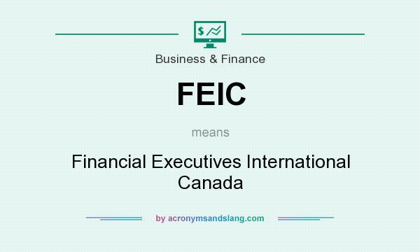 What does FEIC mean? It stands for Financial Executives International Canada