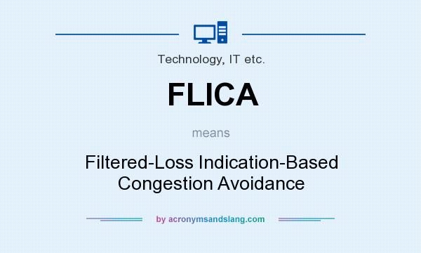 What does FLICA mean? It stands for Filtered-Loss Indication-Based Congestion Avoidance