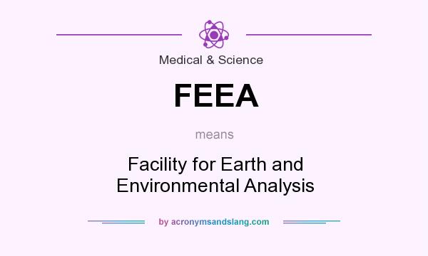 What does FEEA mean? It stands for Facility for Earth and Environmental Analysis
