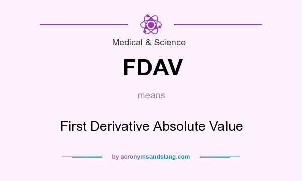 What does FDAV mean? It stands for First Derivative Absolute Value
