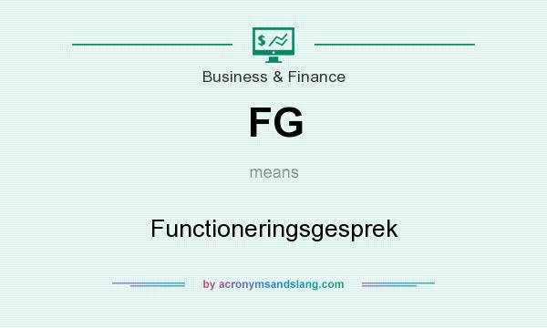 What does FG mean? It stands for Functioneringsgesprek