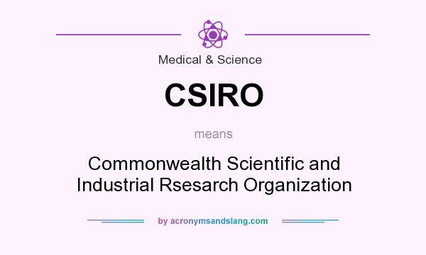 What does CSIRO mean? It stands for Commonwealth Scientific and Industrial Rsesarch Organization