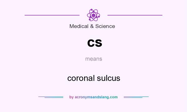 What does cs mean? It stands for coronal sulcus