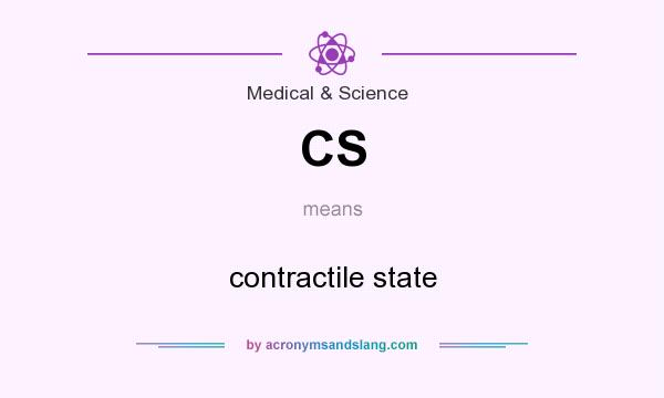 What does CS mean? It stands for contractile state