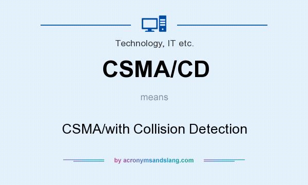 What does CSMA/CD mean? It stands for CSMA/with Collision Detection
