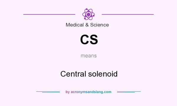 What does CS mean? It stands for Central solenoid