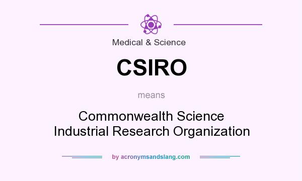 What does CSIRO mean? It stands for Commonwealth Science Industrial Research Organization
