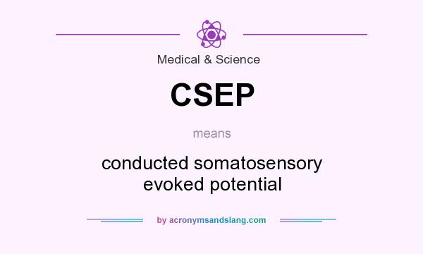 What does CSEP mean? It stands for conducted somatosensory evoked potential