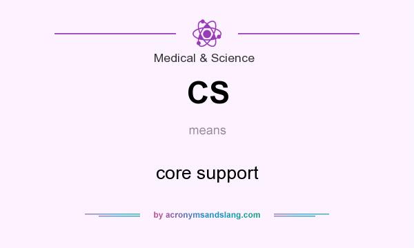 What does CS mean? It stands for core support