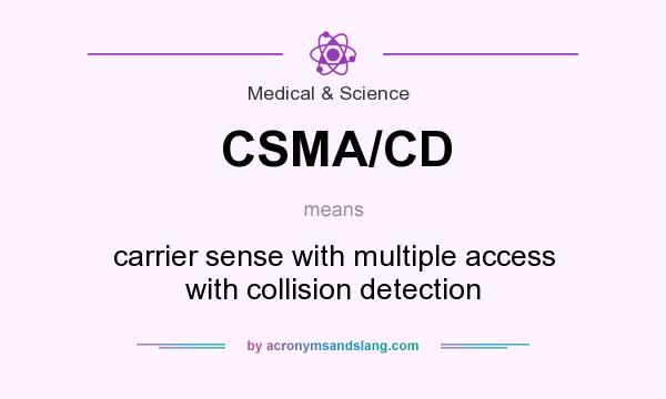 What does CSMA/CD mean? It stands for carrier sense with multiple access with collision detection