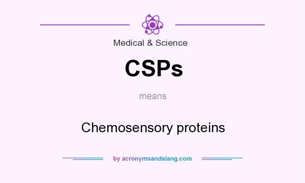 What does CSPs mean? It stands for Chemosensory proteins