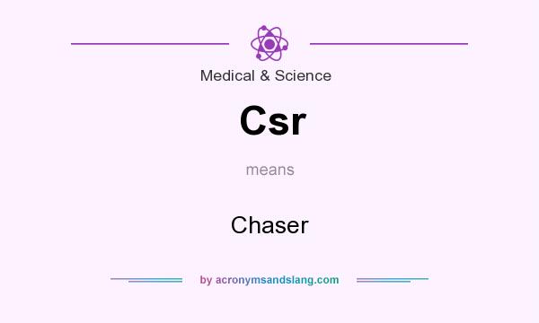 What does Csr mean? It stands for Chaser