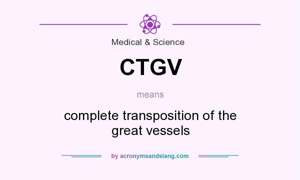 What does CTGV mean? It stands for complete transposition of the great vessels
