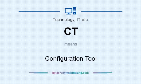What does CT mean? It stands for Configuration Tool