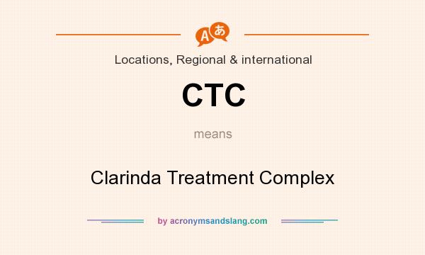 What does CTC mean? It stands for Clarinda Treatment Complex