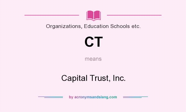 What does CT mean? It stands for Capital Trust, Inc.