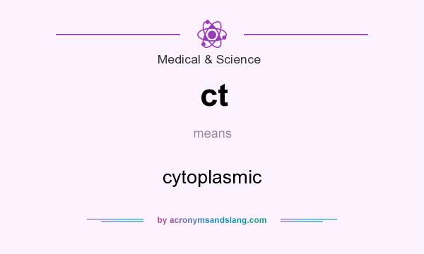 What does ct mean? It stands for cytoplasmic