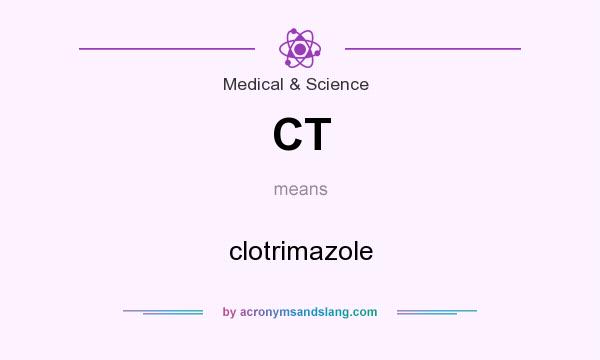 What does CT mean? It stands for clotrimazole