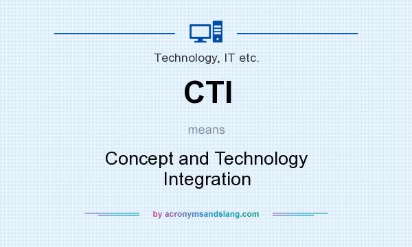 What does CTI mean? It stands for Concept and Technology Integration