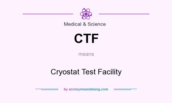 What does CTF mean? It stands for Cryostat Test Facility