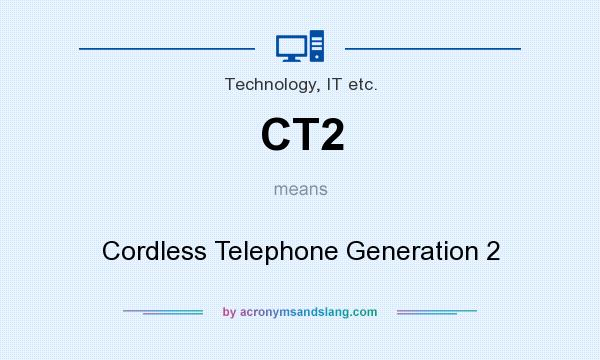 What does CT2 mean? It stands for Cordless Telephone Generation 2