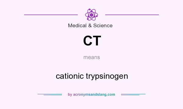 What does CT mean? It stands for cationic trypsinogen