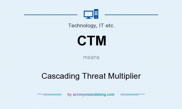 What does CTM mean? It stands for Cascading Threat Multiplier