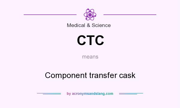 What does CTC mean? It stands for Component transfer cask