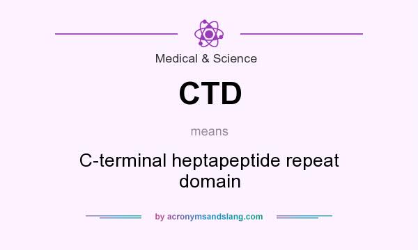 What does CTD mean? It stands for C-terminal heptapeptide repeat domain