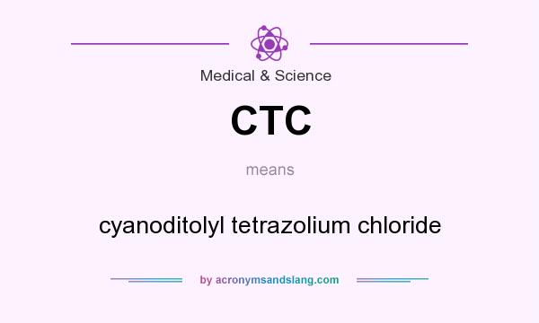 What does CTC mean? It stands for cyanoditolyl tetrazolium chloride