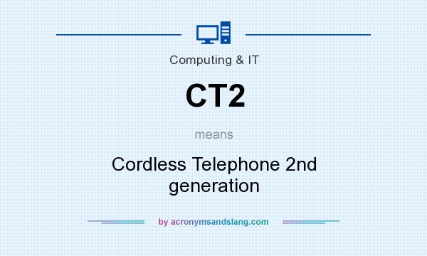 What does CT2 mean? It stands for Cordless Telephone 2nd generation