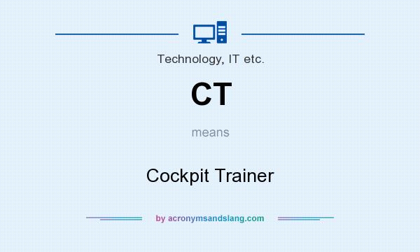 What does CT mean? It stands for Cockpit Trainer