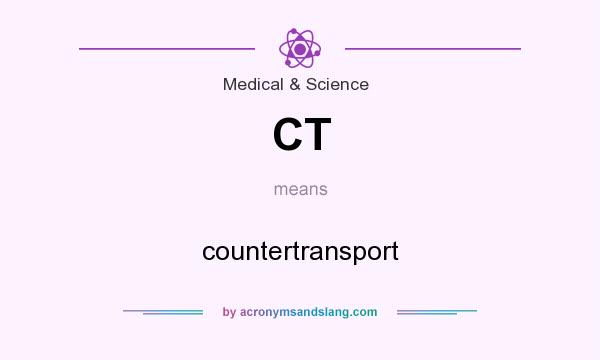 What does CT mean? It stands for countertransport