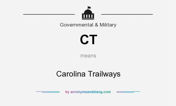 What does CT mean? It stands for Carolina Trailways