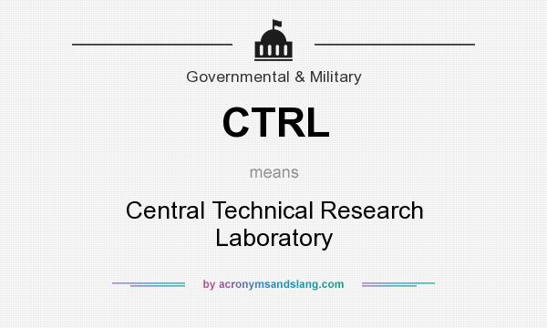What does CTRL mean? It stands for Central Technical Research Laboratory
