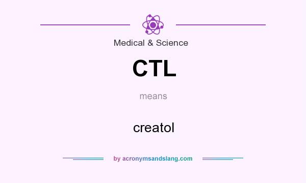 What does CTL mean? It stands for creatol