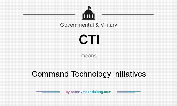 What does CTI mean? It stands for Command Technology Initiatives