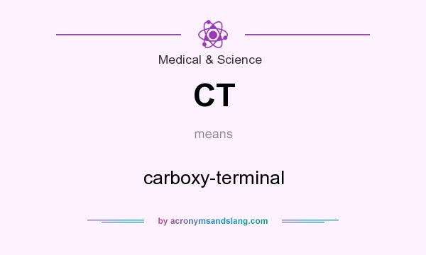 What does CT mean? It stands for carboxy-terminal